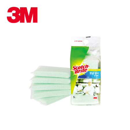 3M 스카치브라이트 향균 스펀지 수세미 NET-1 그물 망사 주방 설거지 1개