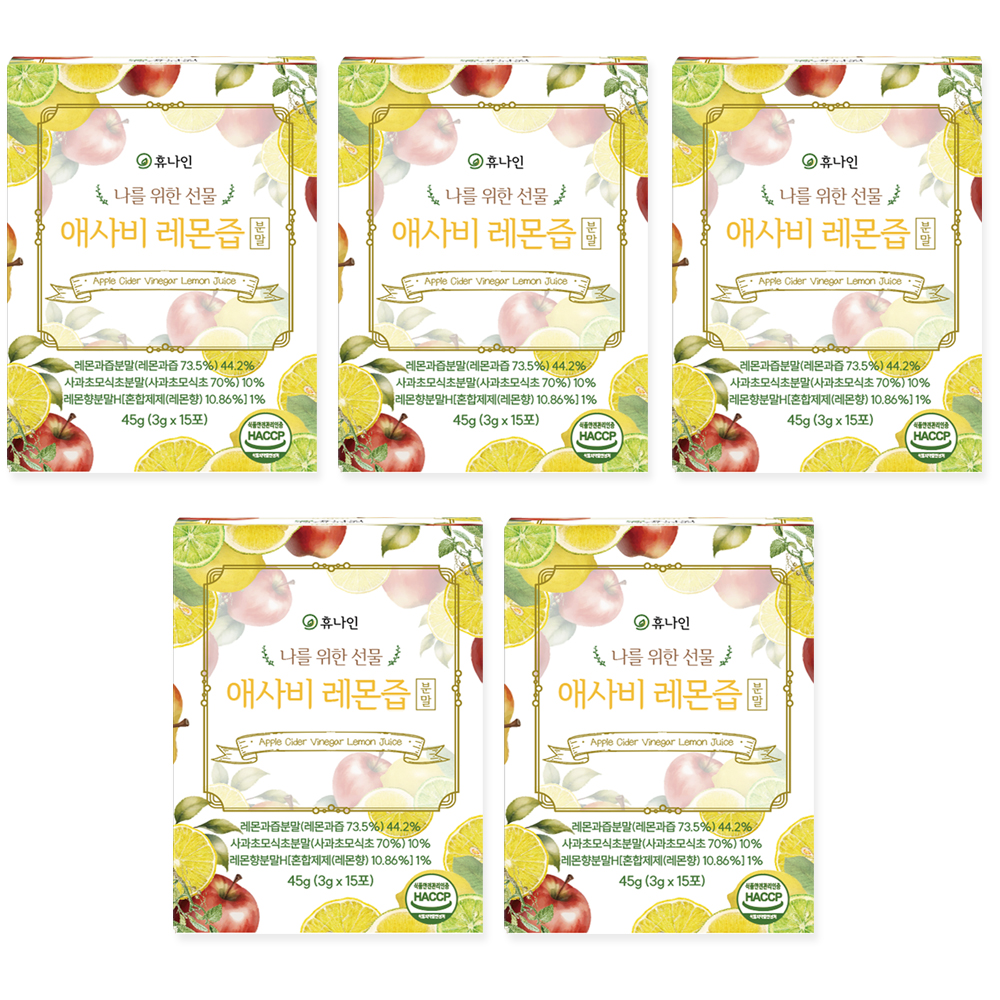 휴나인 레몬즙 애사비 레몬수 스틱 15포 레몬, 3g, 1개 - 상세 이미지 5