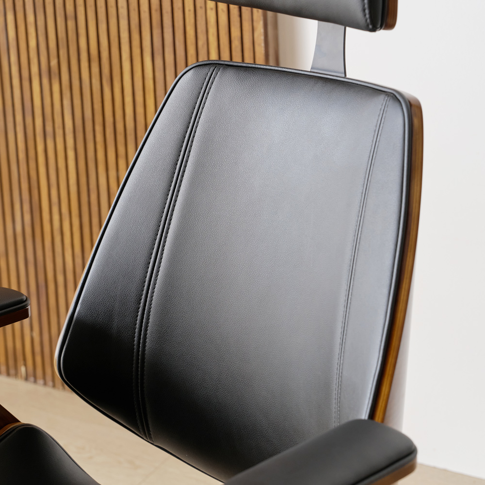 파소 허리편한 컴퓨터 책상의자 사무실 회전 바퀴 중역 의자 블랙 - 상세 이미지 5