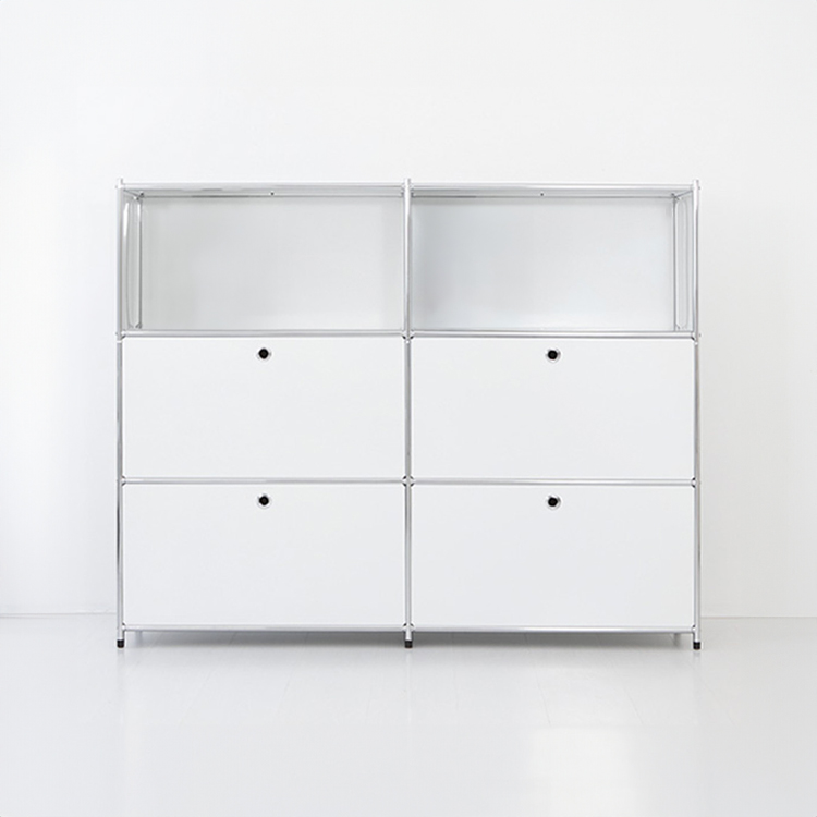 심플리 2x3 수납장 4문 BC133 1520mmx400mmx1200mm, 3단, 화이트 6961.4653 - 메인 이미지