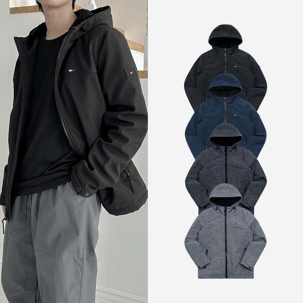 타미힐피거 남성 바람막이 후드 바람막이 자켓