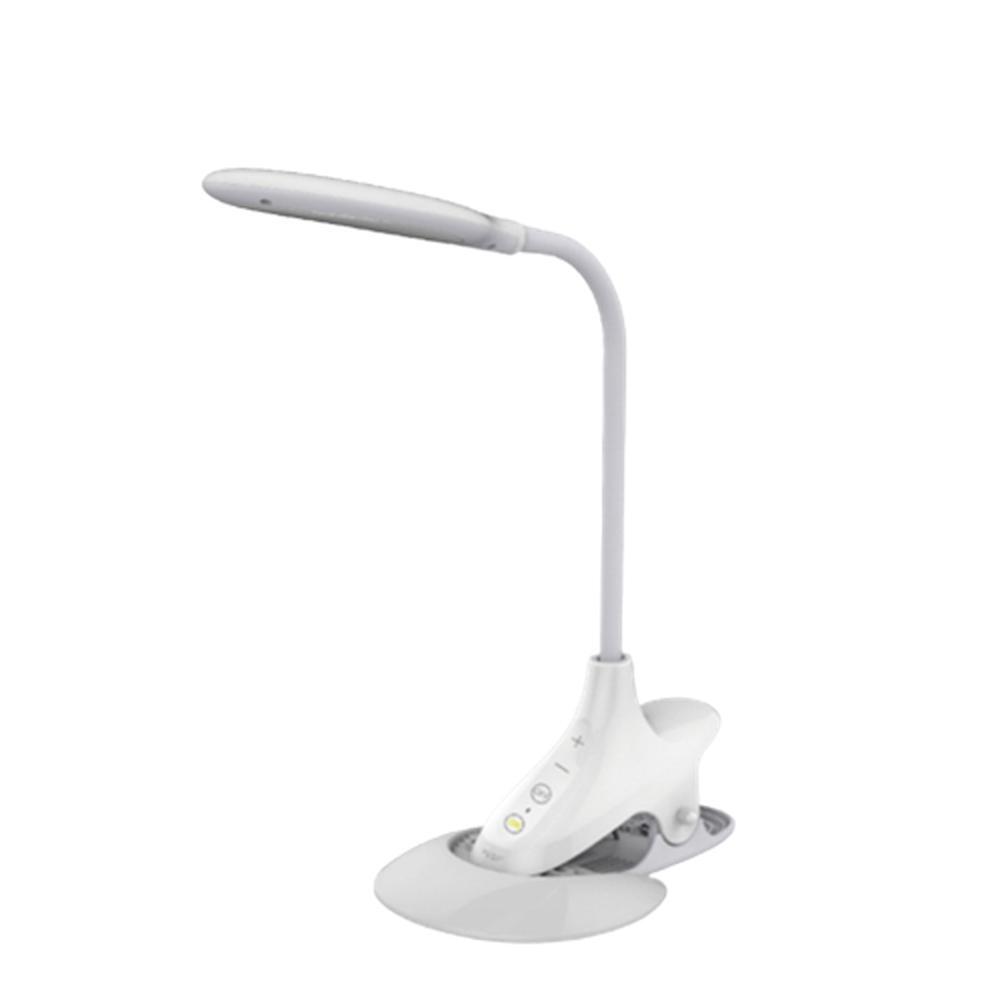 SMD LED 클램프 공부등 집게형 스탠드 자바라 독서등 밝기 색온도 조절 북라이트 화이트 대형