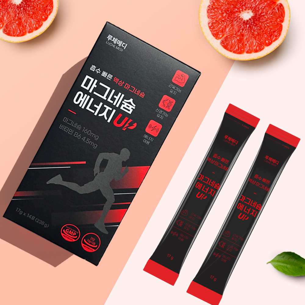 루체메디 마시는 글루콘산 액상 마그네슘 에너지업 영양제 14포, 1개