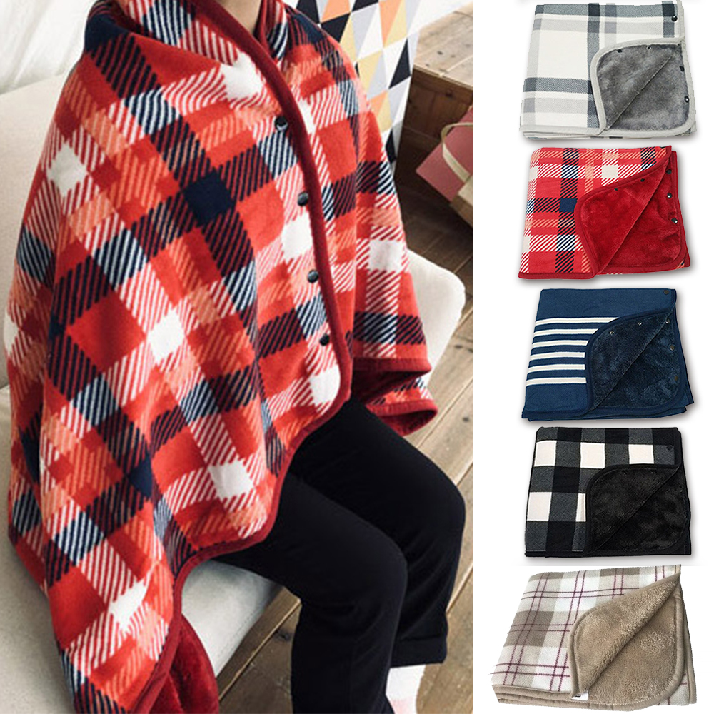 무릎담요 똑딱이 어깨 캠핑 망토 극세사 밍크 담요 차박담요 사무실용 JSM 42660901