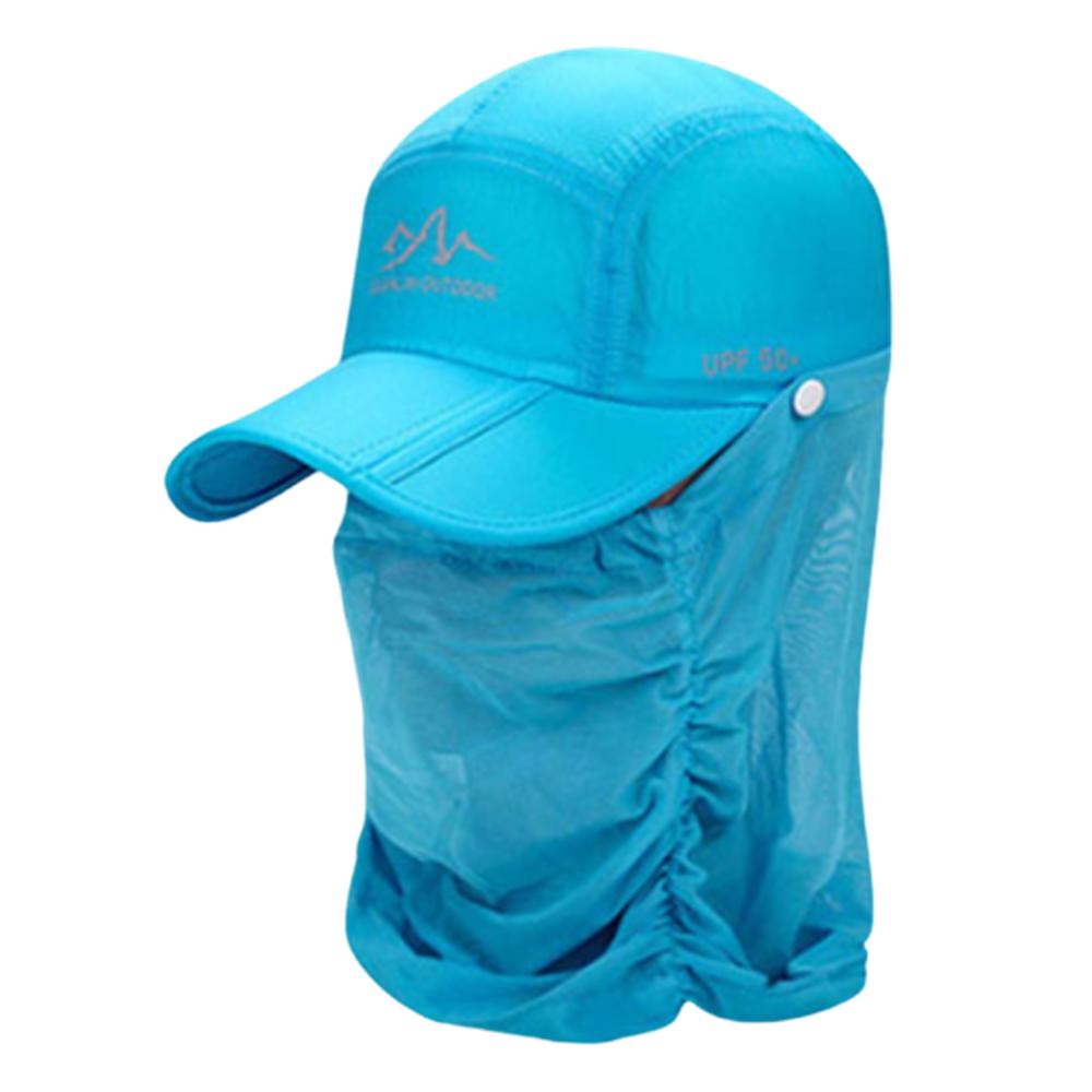 폴딩 캡모자 방충 자외선차단 메쉬 얼굴보호대 모자 세트