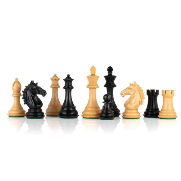 Alban Knight Staunton 체스 피스 전용 세트  무게흑화 회양목 및 회양목 76cm3인치 : 글로벌쉽