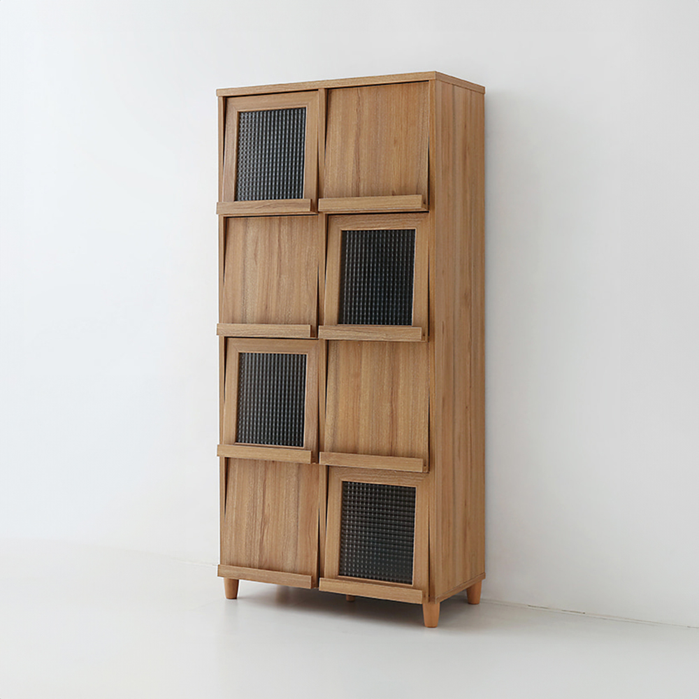 필몬 수납장 8문 NFM17380F 세로형 810x450x1730mm, 4단, 캄포어베니어 6396.4798 - 상세 이미지 2