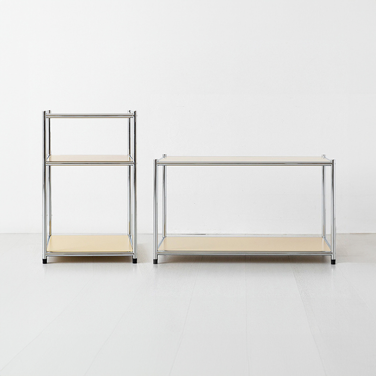 심플리 사이드테이블 BC258 + 협탁 BC021 솔리드베이지 세트