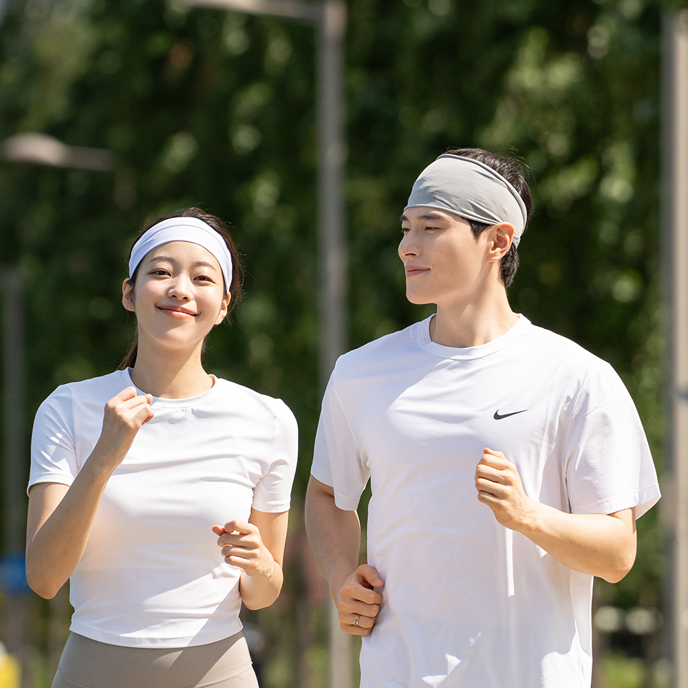두께 조절 스포츠 헤어밴드 운동 러닝 테니스 등산 남자 여자 땀흡수 쿨 머리띠 디베코 - 상세 이미지 4