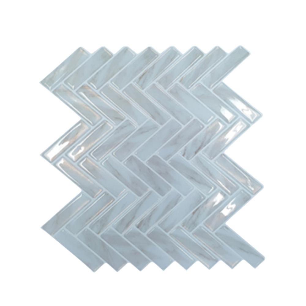 3D 입체 타일스티커 데코시트지 후면접착 생활방수 두꺼운4T 305x305mm, 연고동 갈매기벽돌
