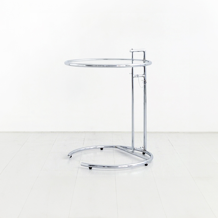 심플리 투명 높이조절 사이드테이블 원형 0518.3947