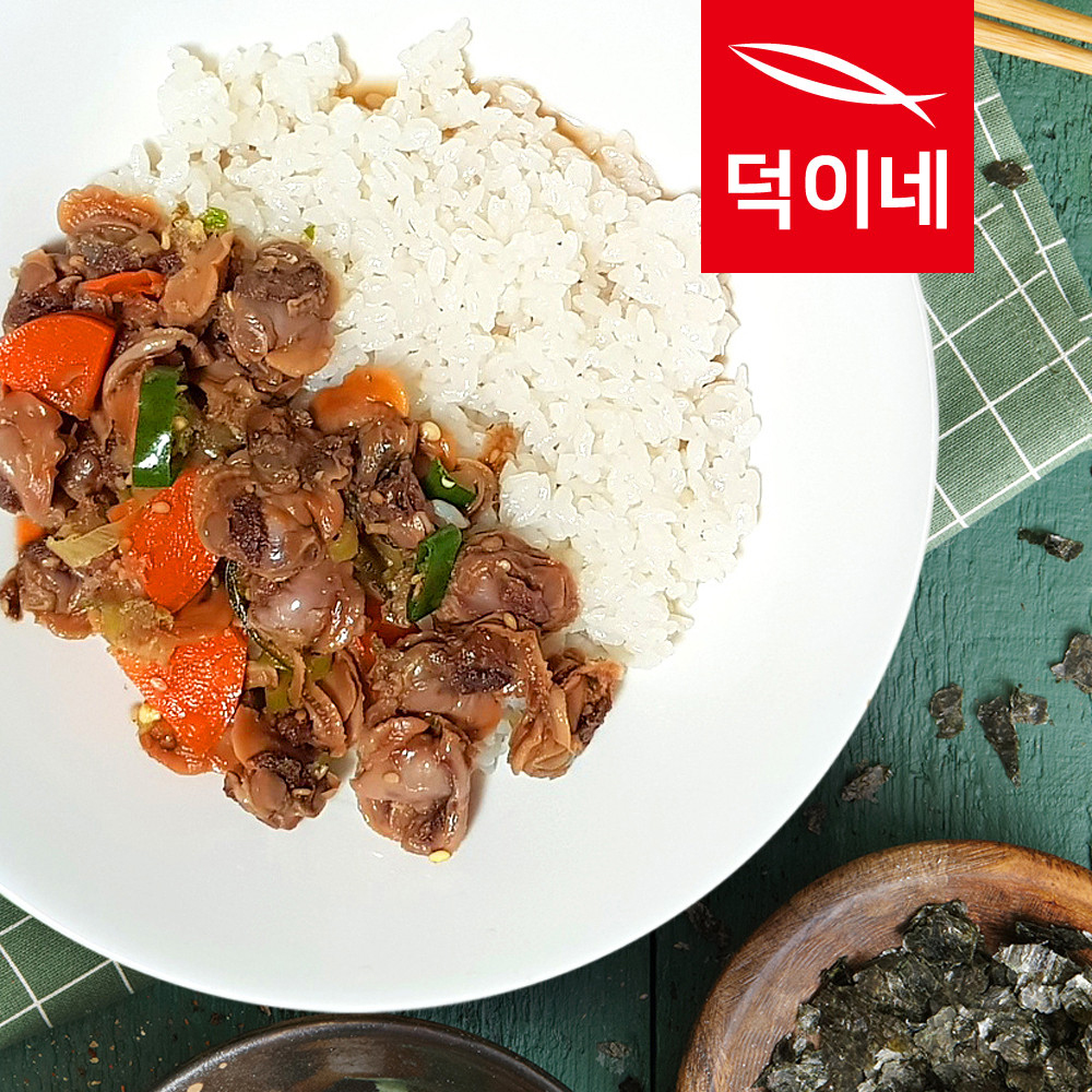 덕이네 꼬막무침 새꼬막 벌교꼬막 간장 양념 꼬막장 330G 1+1 - 상세 이미지 4