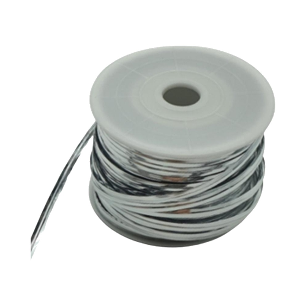 대용량 철심끈 은색 포장철사 90m 1롤 빵끈