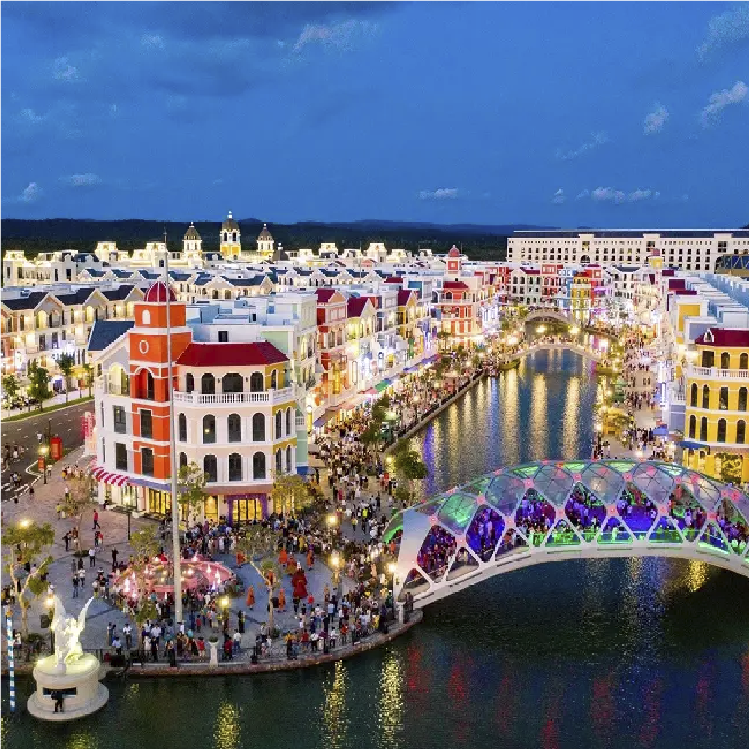 푸꾸옥 그랜드월드 북부 나이트 투어 픽업샌딩 마사지 포함