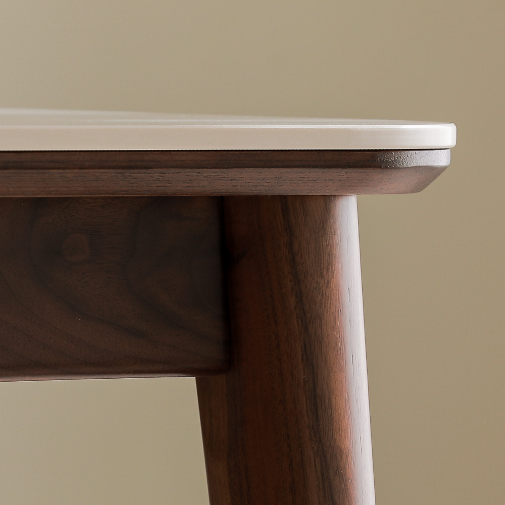 라미에스 베른 월넛 호두나무 포세린 세라믹 식탁세트 6인용 1800 의자3 벤치1