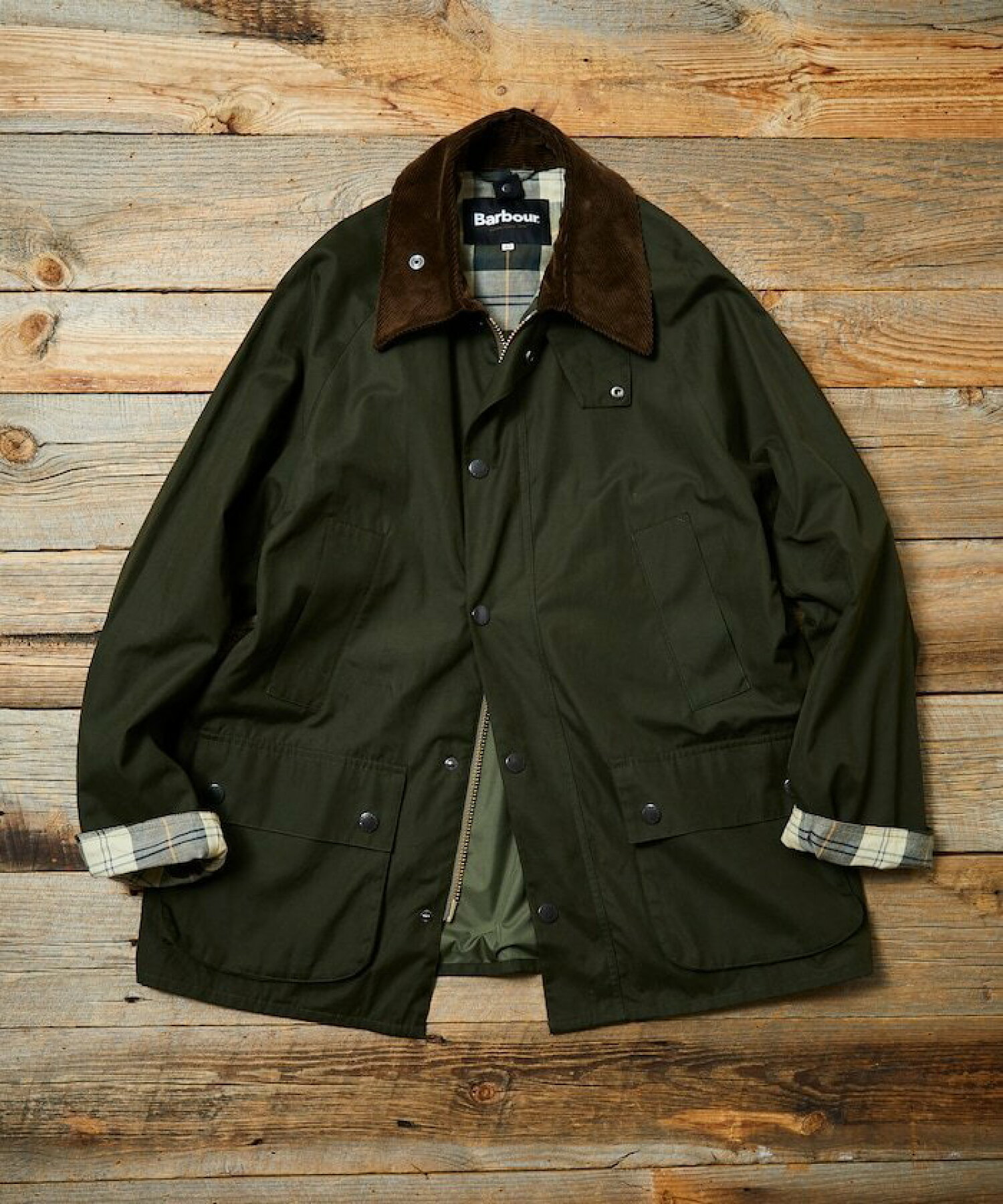 바버 Barbour x 프릭스스토어 BEDALE OS Sleeve 논왁스 재킷 5컬러 - 상세 이미지 2
