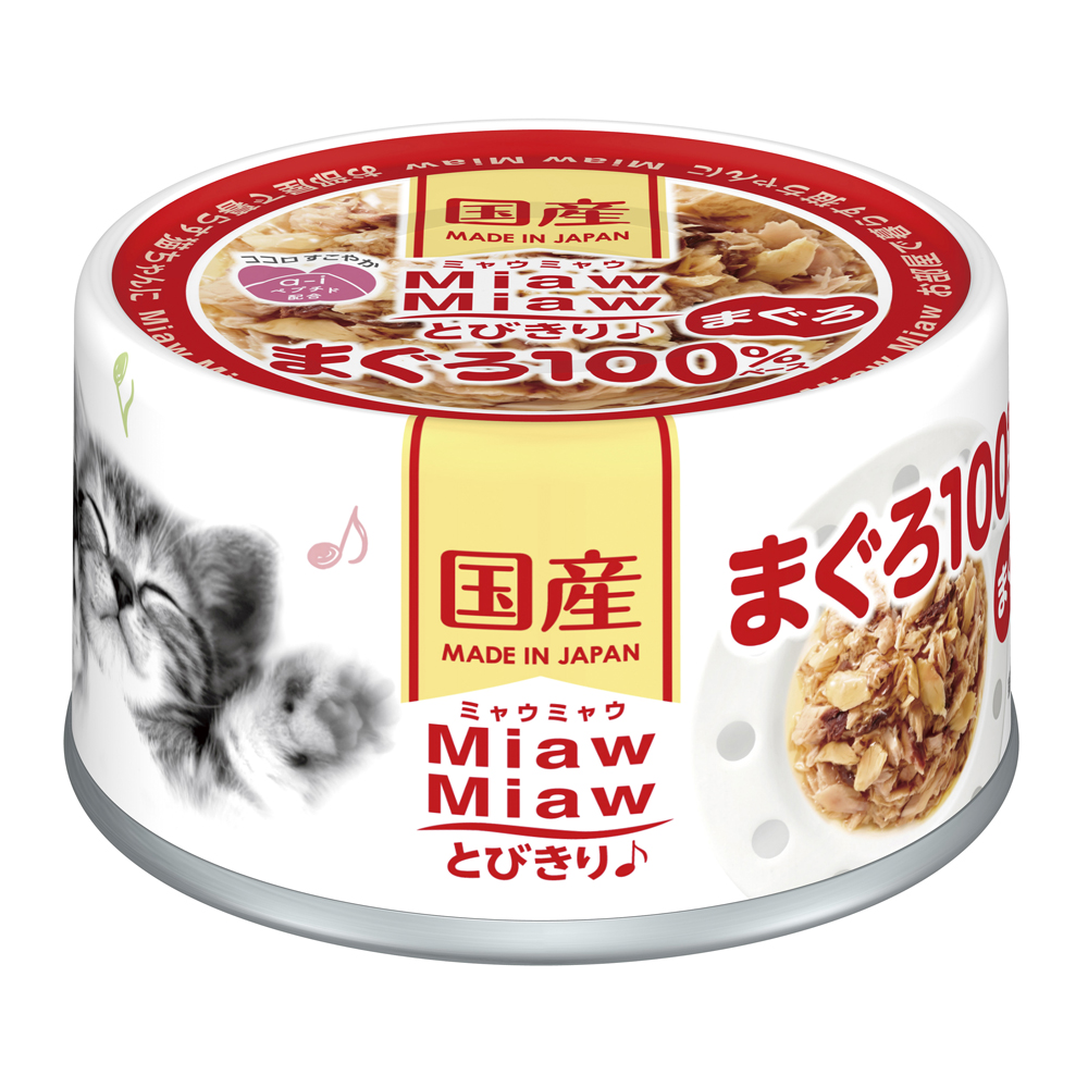아이시아 먀우먀우 토비키리 고양이캔 고양이 습식캔 참치, 60g, 1개 - 메인 이미지