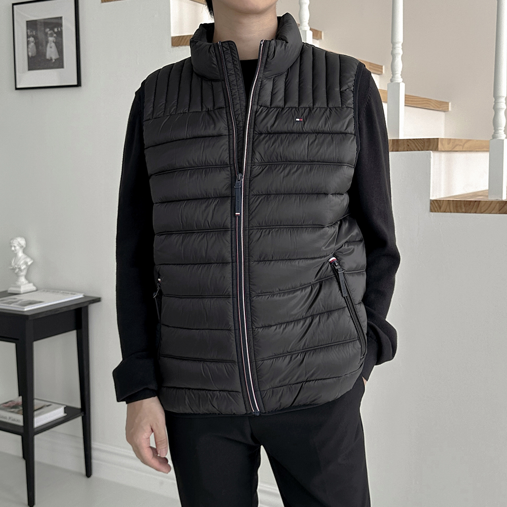 타미힐피거 남성 퀼팅 푸퍼 패딩조끼
