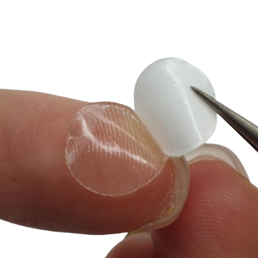 두툼한 동그란 양면테이프 가정용 원형 양면스티커 투명 더블사이드 접착테이프 직경1cm