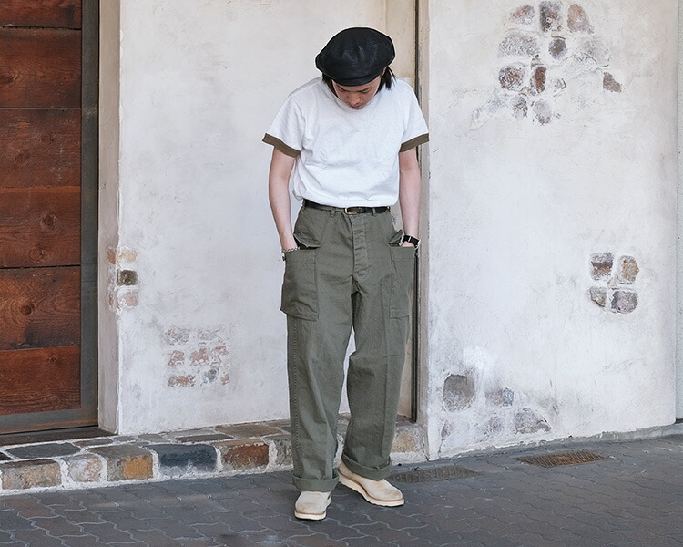 오어슬로우 orSlow US ARMY 2포켓 아미 카고 팬츠 03-5250-76 그린 - 상세 이미지 2