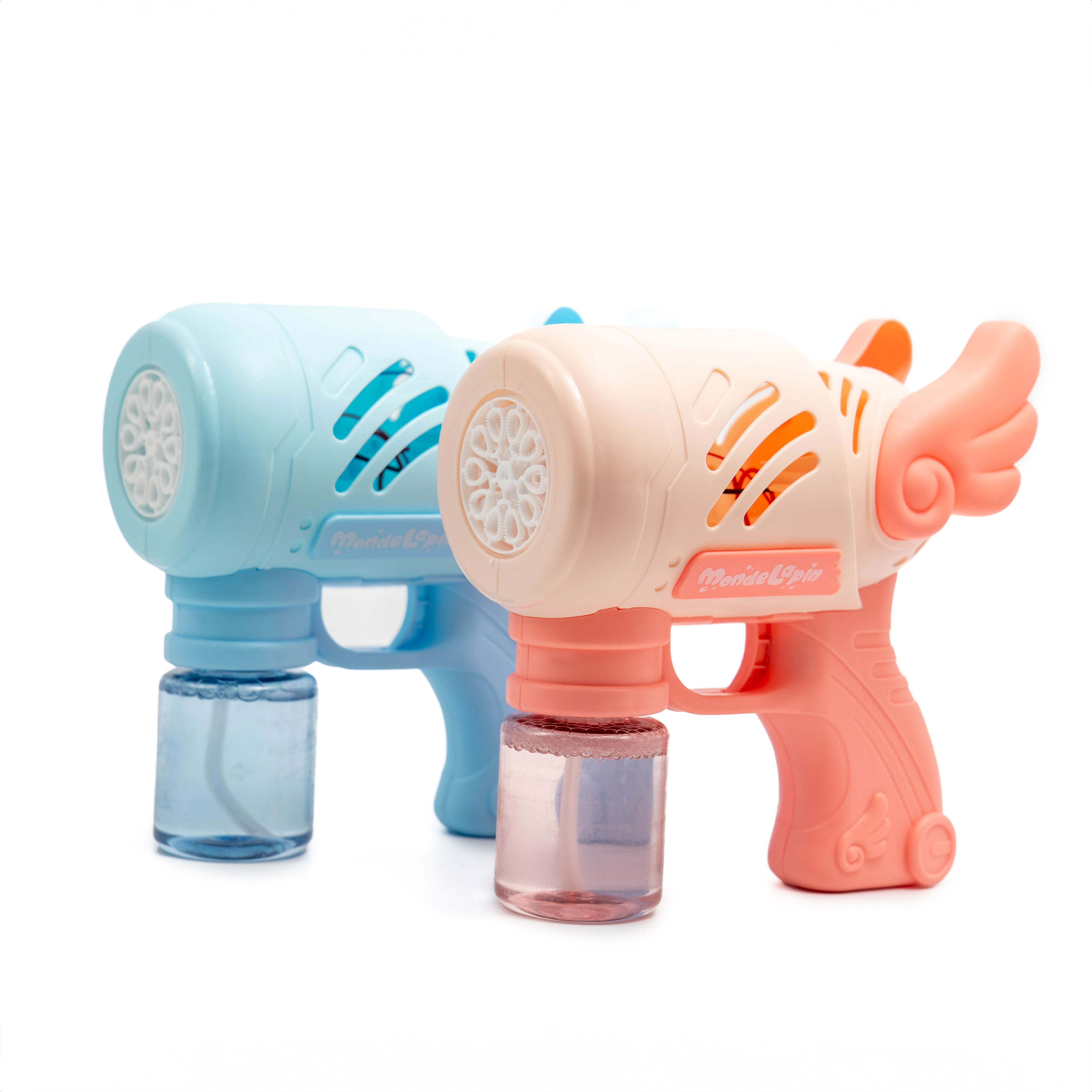 몽드라팡 아기 비눗방울 총 자동 엔젤 버블건 놀이 기계 비누방울 안새는 장난감