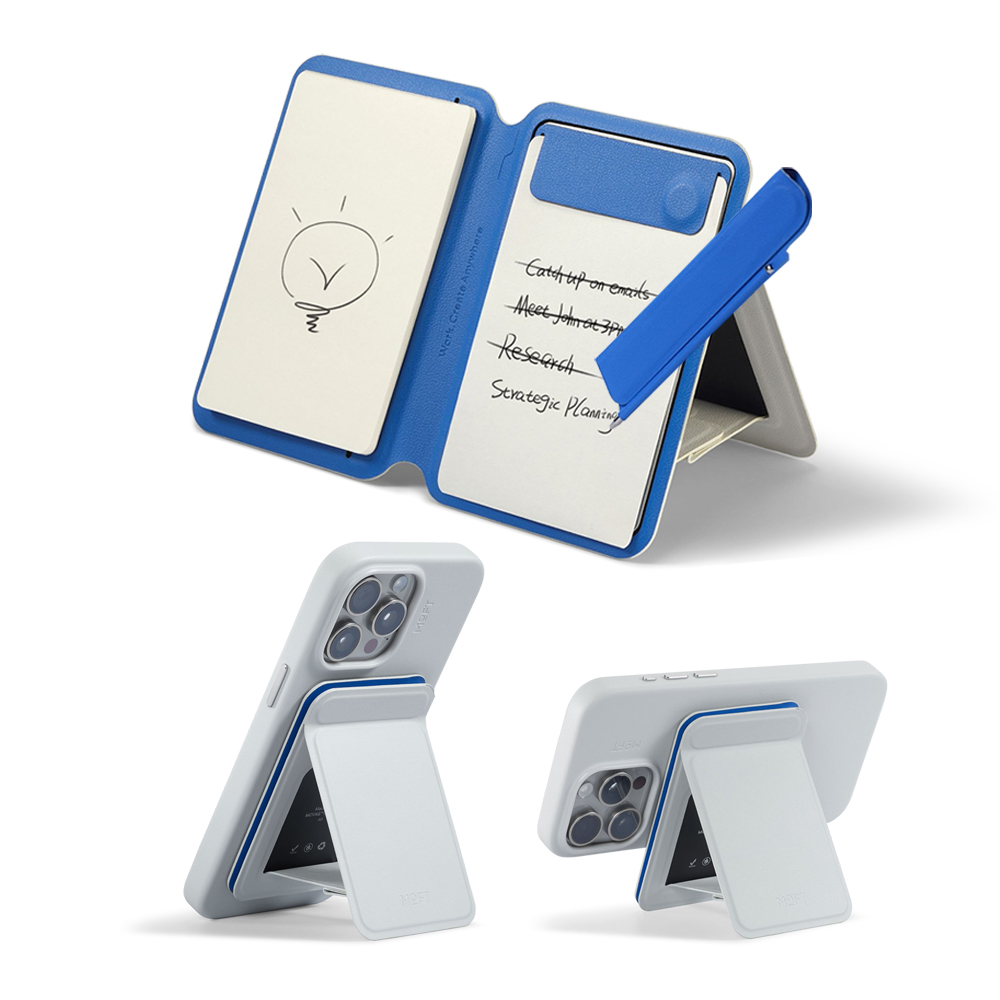 MOFT 스냅 노트 스탠드 맥세이프 휴대용 미니 노트 수첩 메모장 핸드폰 카드지갑 거치대