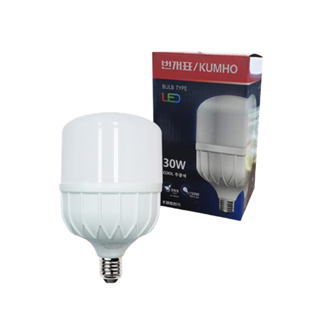 컨버터내장 U볼램프 전구 30W 220V E26 주광색