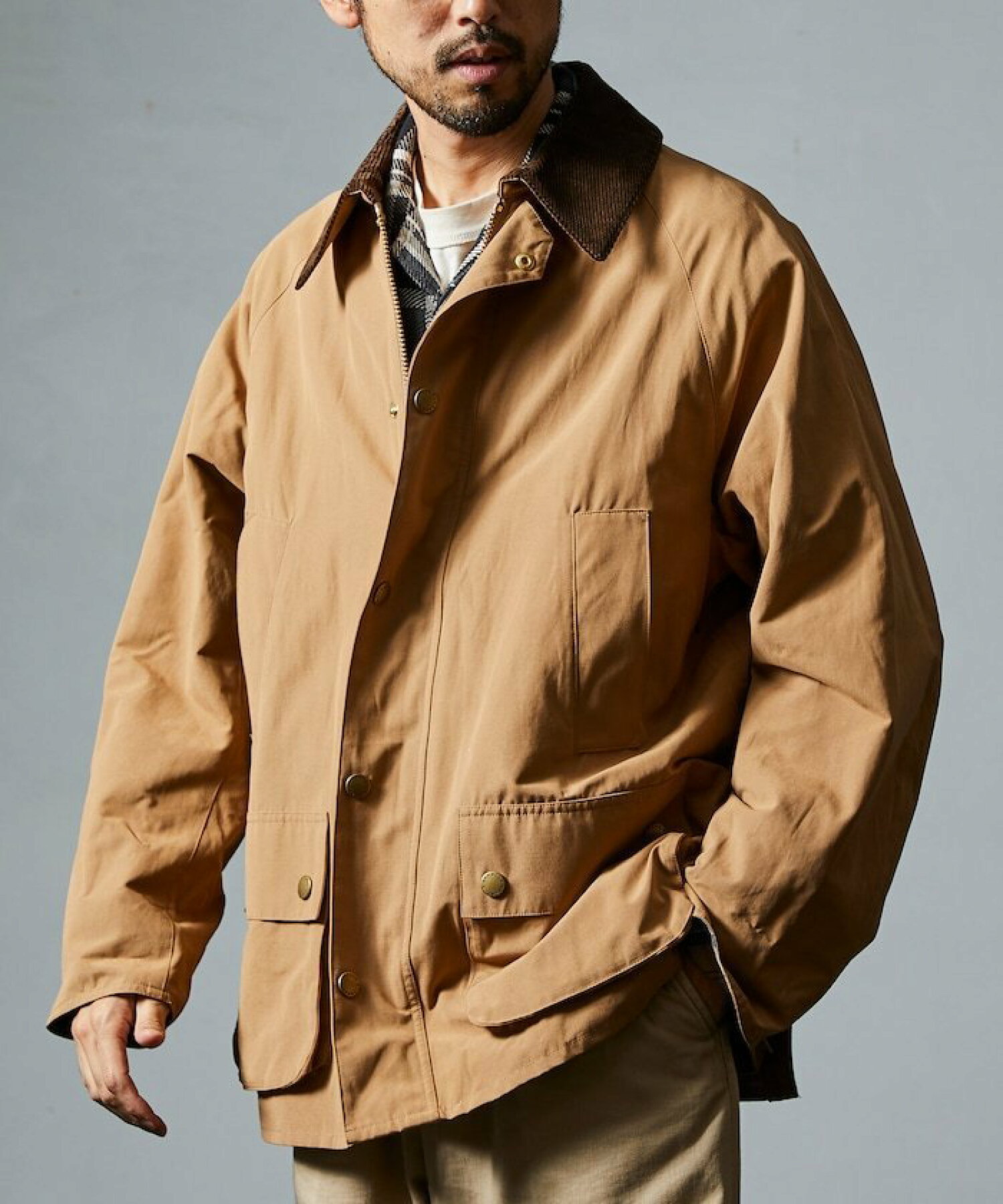 바버 Barbour x 프릭스스토어 BEDALE OS Sleeve 논왁스 재킷 5컬러 - 상세 이미지 4