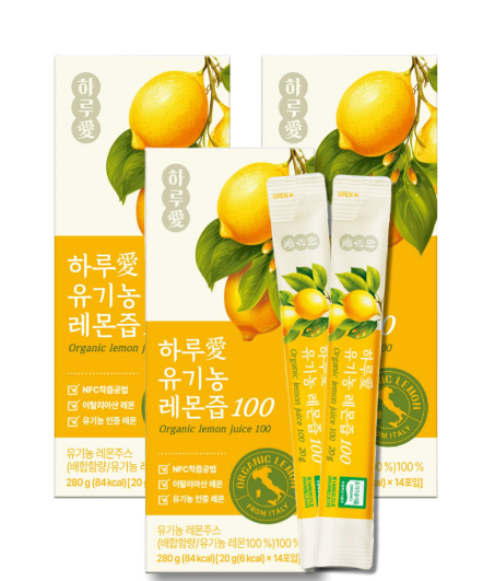 비가열 레몬즙 유기농레몬즙 순수100 퓨어 다이어트 레몬디톡스 14포 - 상세 이미지 2