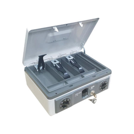 업소용 돈통 금전출납기 철제 소형금고 오픈형 이중잠금 3칸 캐시박스 중형 범일