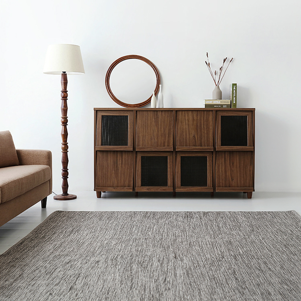필몬 수납장 8문 NFM90159F 가로형 1590x445x920mm, 2단, 미들브라운 0920.7229 - 상세 이미지 3