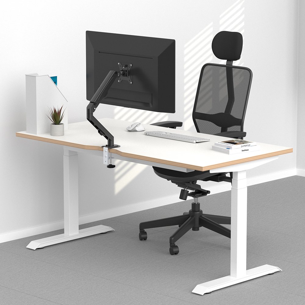 루나랩 모션 데스크 높이조절 스탠딩 높낮이조절 전동 책상 듀얼모터 LITE 1200 블랙 커브