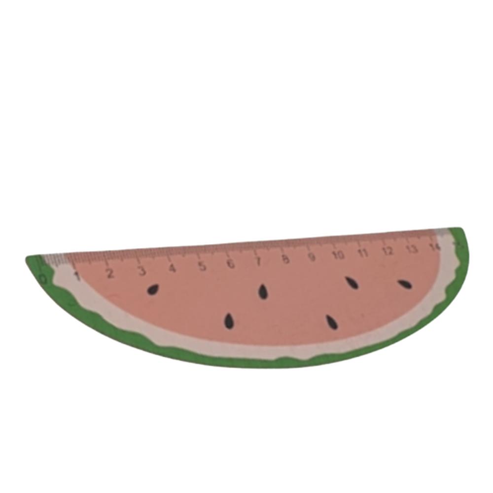 상큼과일 우드자 눈금자 15cm 수박단면 디자인