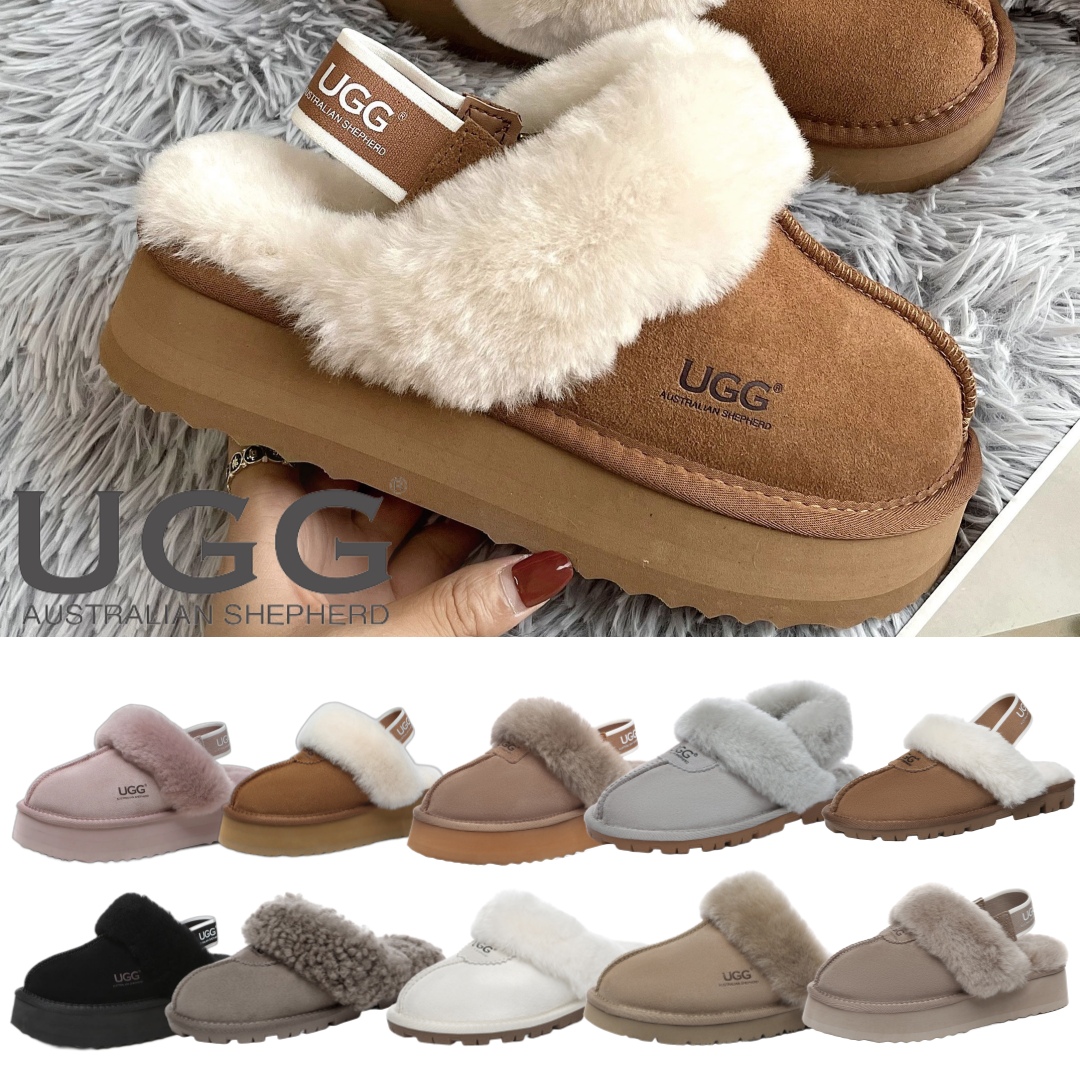 호주 어그 코케트 펀케트 수지 와플 머핀 플랫폼 통굽 밴딩 키높이 에버 여성 양털 슬리퍼