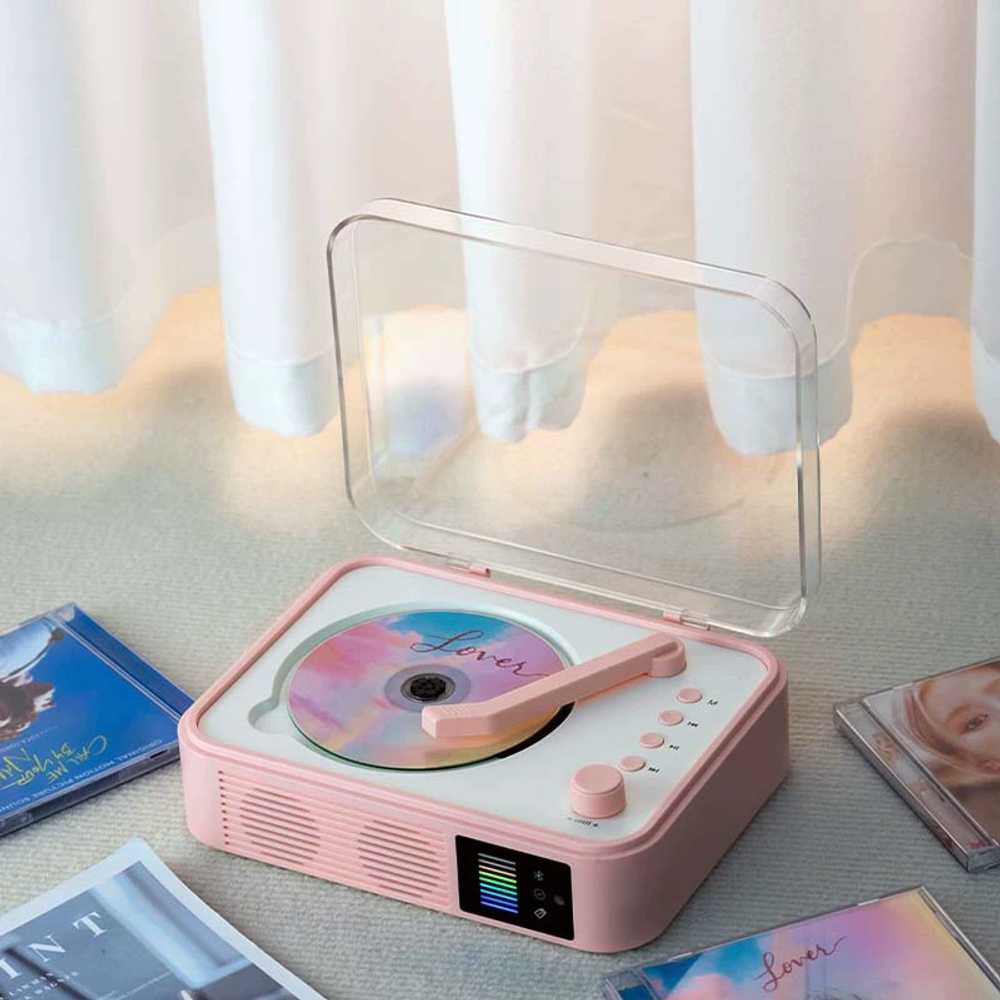 미니 CD 플레이어 투명 레트로 엔틱 씨디플레이어 - 상세 이미지 2