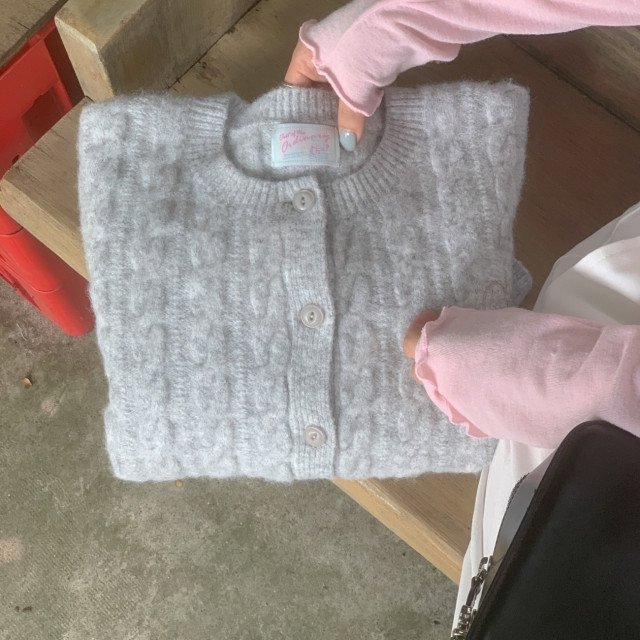 ✨후기극찬!💕URBANE MADE💕 조이 크롭 케이블 알파카 꽈배기 가디건 (3c) 상세 이미지 156