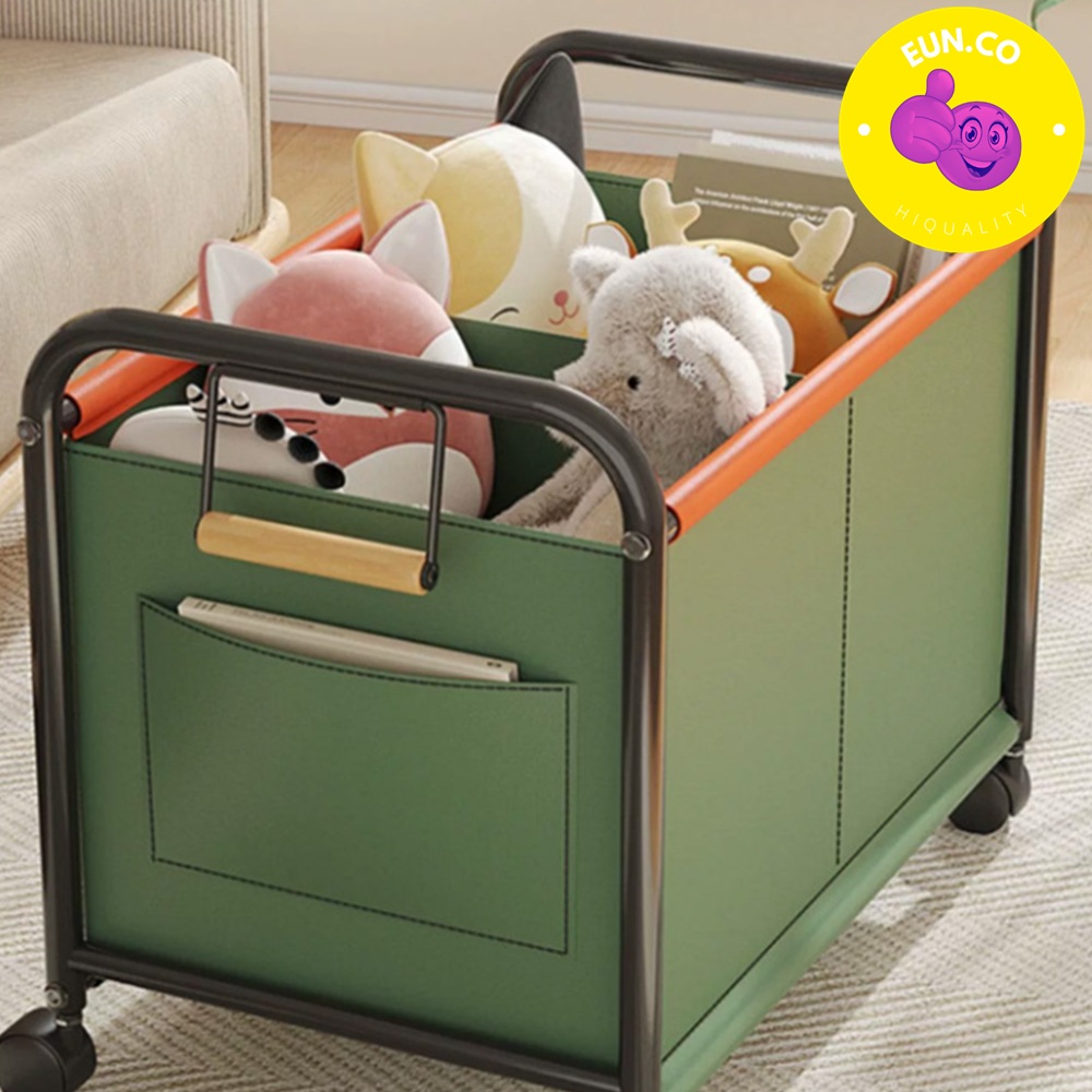 장난감 수납 대용량 소품 정리 사이드 수납 포켓 2칸 카트