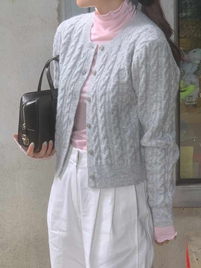 ✨후기극찬!💕URBANE MADE💕 조이 크롭 케이블 알파카 꽈배기 가디건 (3c) 상세 이미지 164