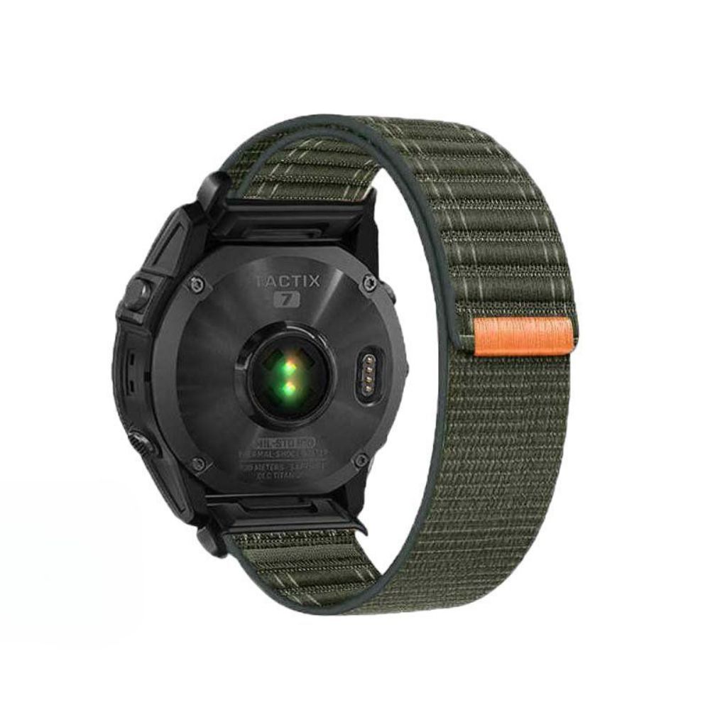 가민 피닉스E나일론 스트랩 퀵 릴리스 웨이브 자석 밴드 1 밀리터리 그린 FenixE47mm22mm폭 - 상품 이미지