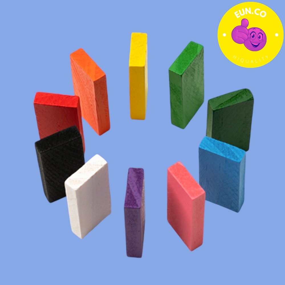 도미노게임 쌓기놀이 칼라 나무블록 블럭쌓기