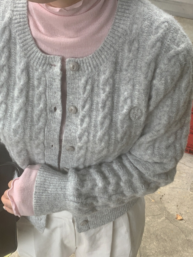 ✨후기극찬!💕URBANE MADE💕 조이 크롭 케이블 알파카 꽈배기 가디건 (3c) 상세 이미지 162