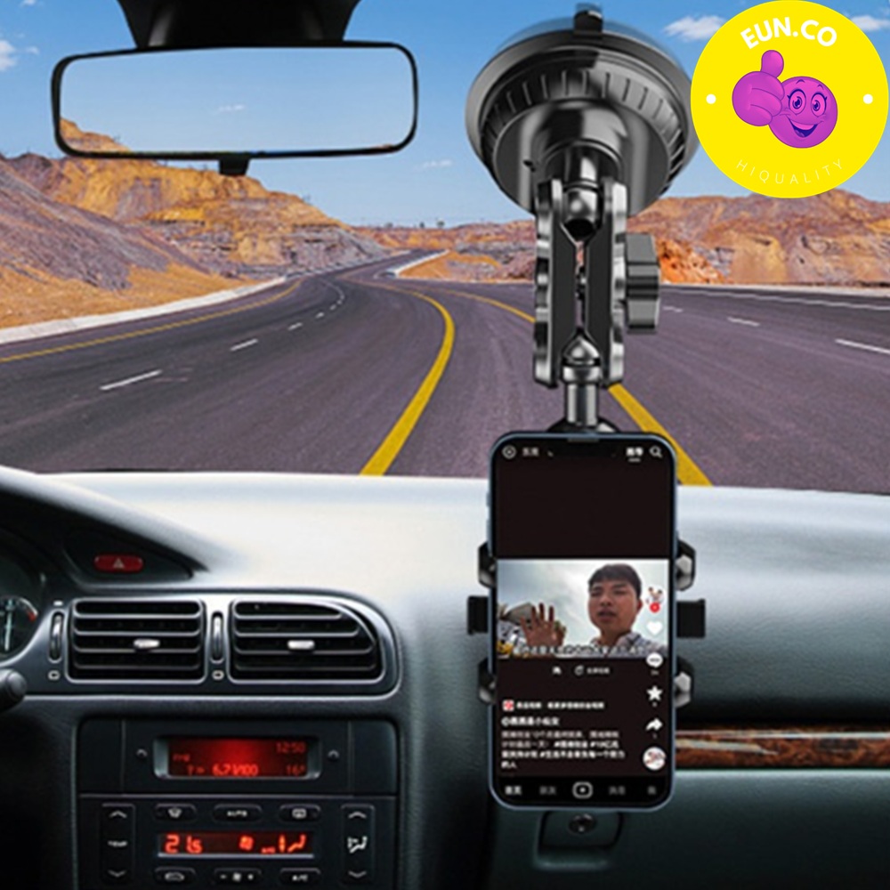 차량 폰 거치대 영상 촬영 유리창 부착 360도 회전