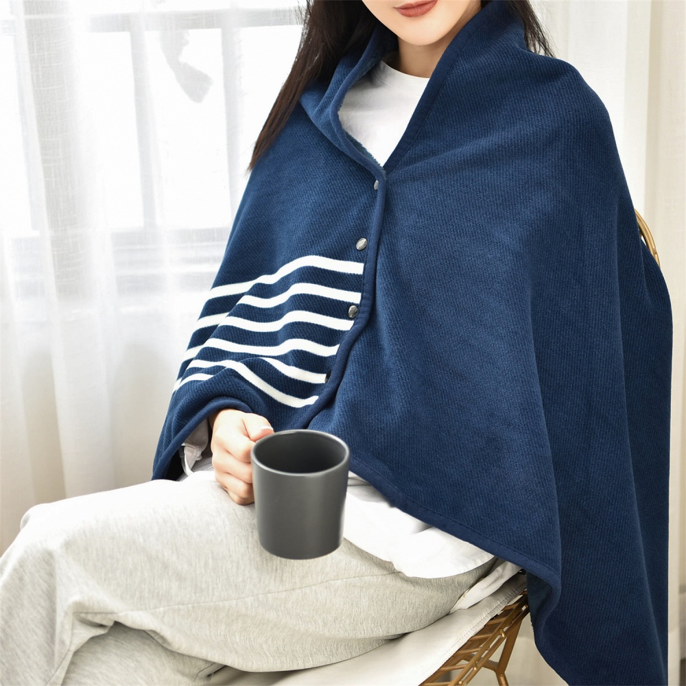 박대표마켓 극세사 똑딱이 무릎 담요 어깨 망토담요 블랭킷 - 상세 이미지 4