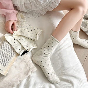 미니 도트 데일리 돌돌이 면 무압박 가을 사계절 땡땡이 양말 솔직 후기 | 실사용자 리뷰 분석 - 상품 이미지 3