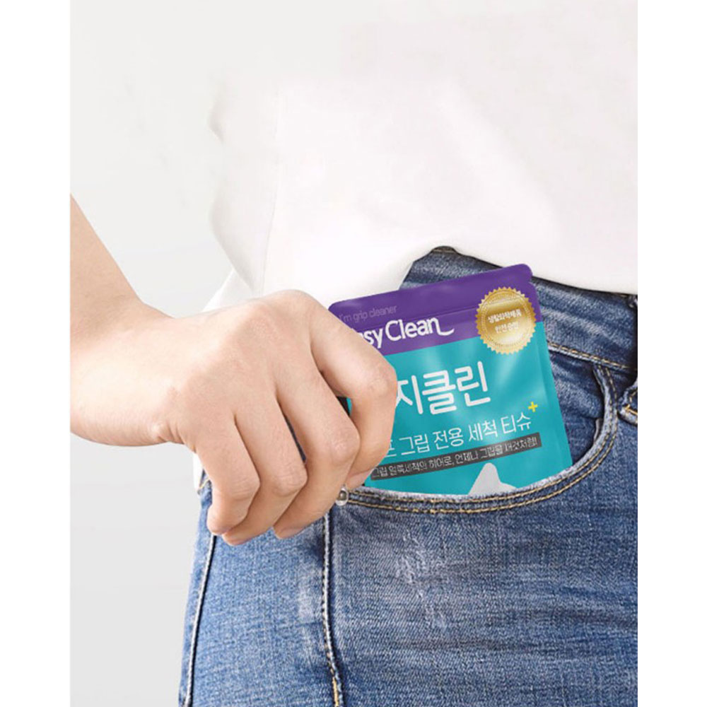 그립세척 이지클린 물티슈형 편리 안전인증 골프용 간편 3매입 - 상세 이미지 2