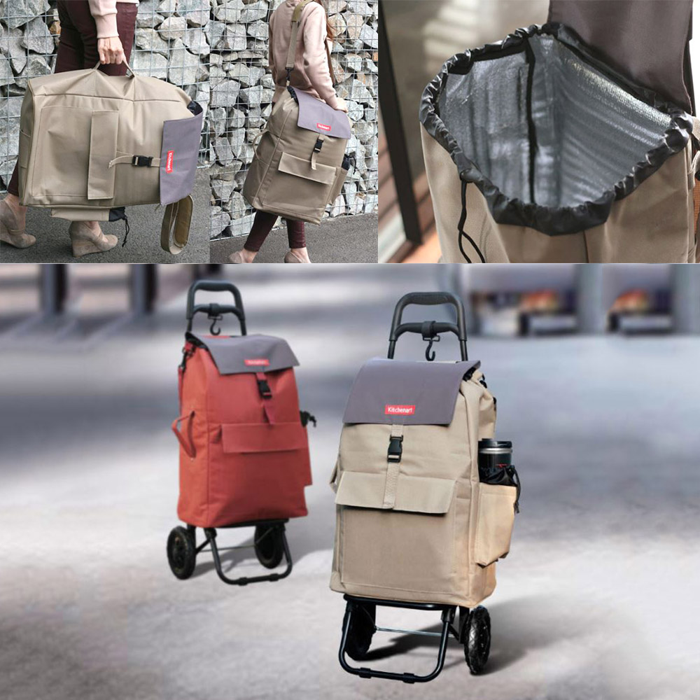 접이식 보냉 핸드카트 다용도 피크닉 어깨끈 장바구니 쿨러백