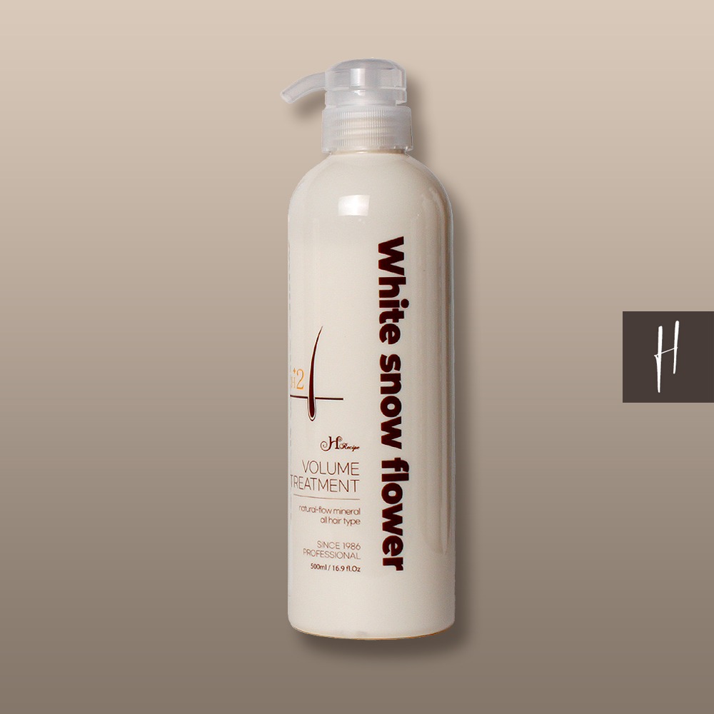 하얀눈꽃 볼륨트리트먼트 500ml / 150ml 뿌리볼륨 홈케어 약산성두피케어 - 상품 이미지