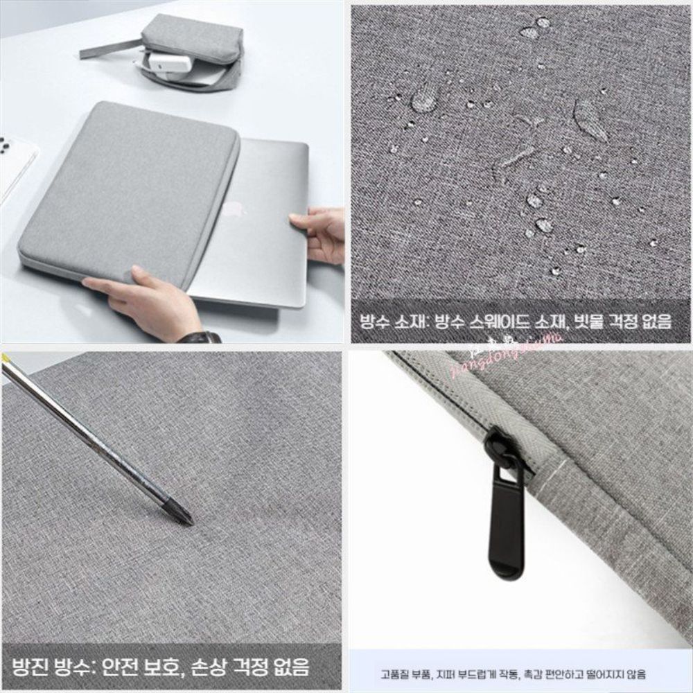 갤럭시탭s10 울트라 플러스 파우치 로고 가방 미니백 업그레이드된 벨벳 버전 실버 그레이 + 파워 갤럭시 탭 S10+(12.4인치) - 상세 이미지 4