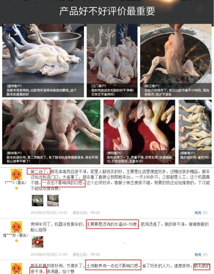 닭 오리 거위 털 제모기 업소용 농원 대량 가금류 조류 탈모기 닭잡는기계 - 상세 이미지 3