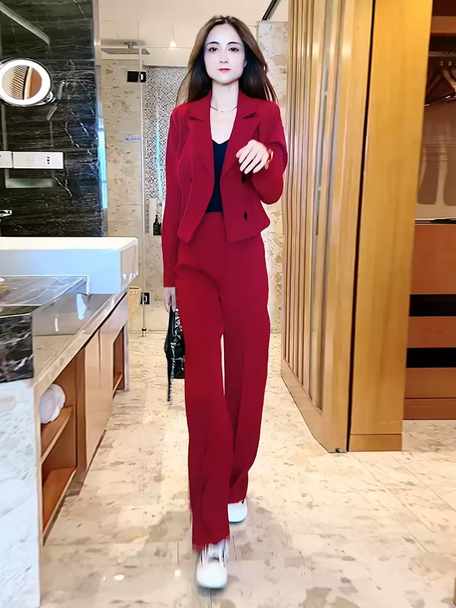 지옥에서 온 판사 5화 박신혜 정장 투피스 강빛나 레드 와이드 의상 옷 패션 - 상세 이미지 3